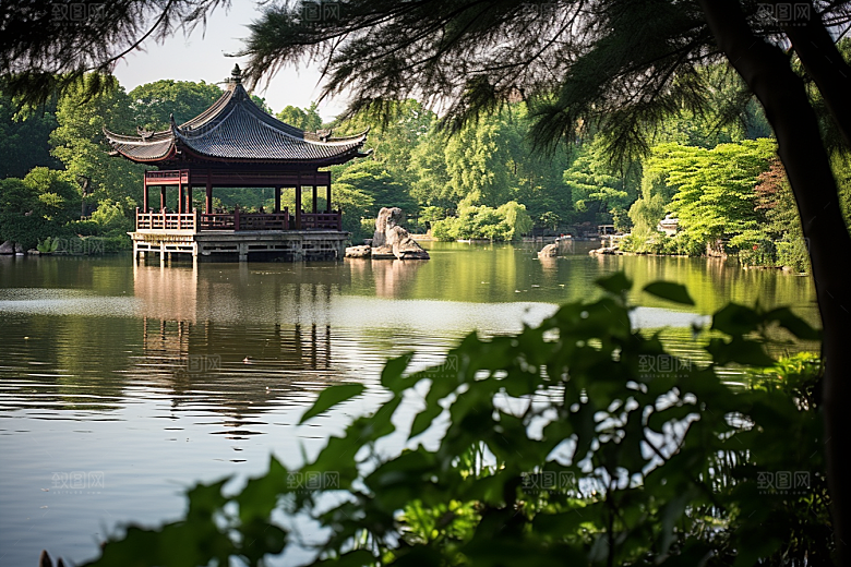 杭州城市风光都市旅行摄影图