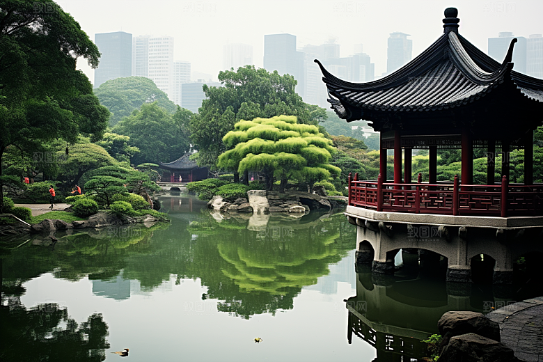 杭州城市风光国内游南宋古都摄影图