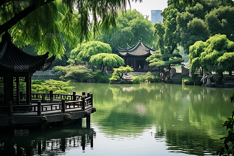 杭州城市风光国内游旅行摄影图