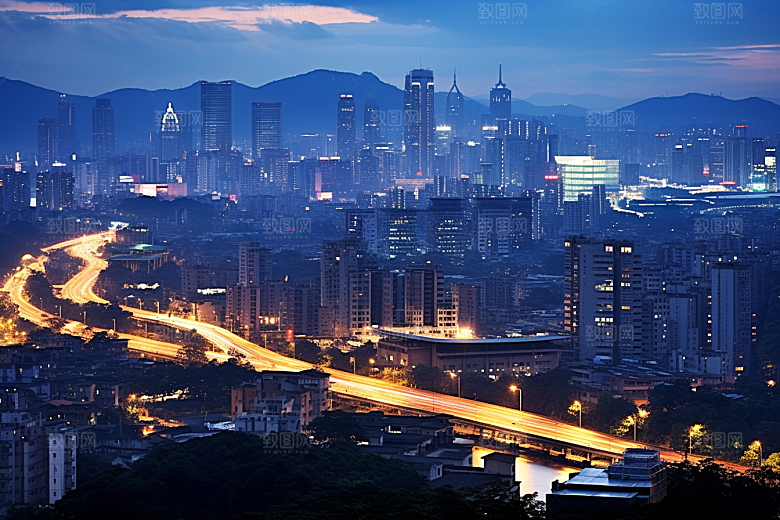 杭州城市风光风景旅游摄影图