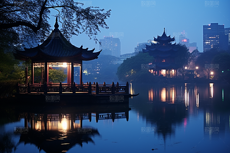 杭州城市风光高清旅游摄影图