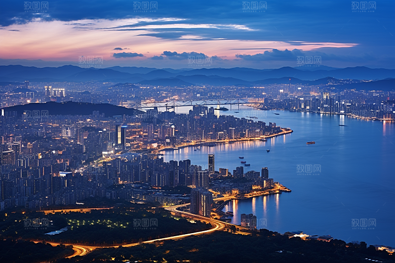 杭州城市风光南宋古都旅行摄影图