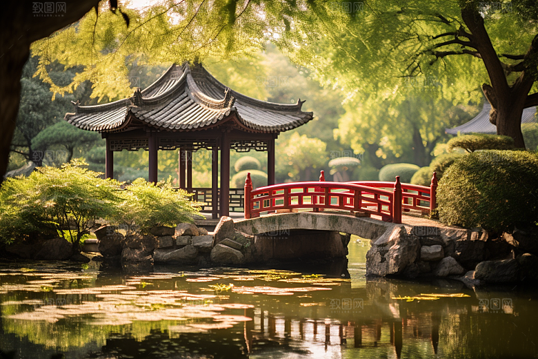 杭州城市风光地标风景摄影图