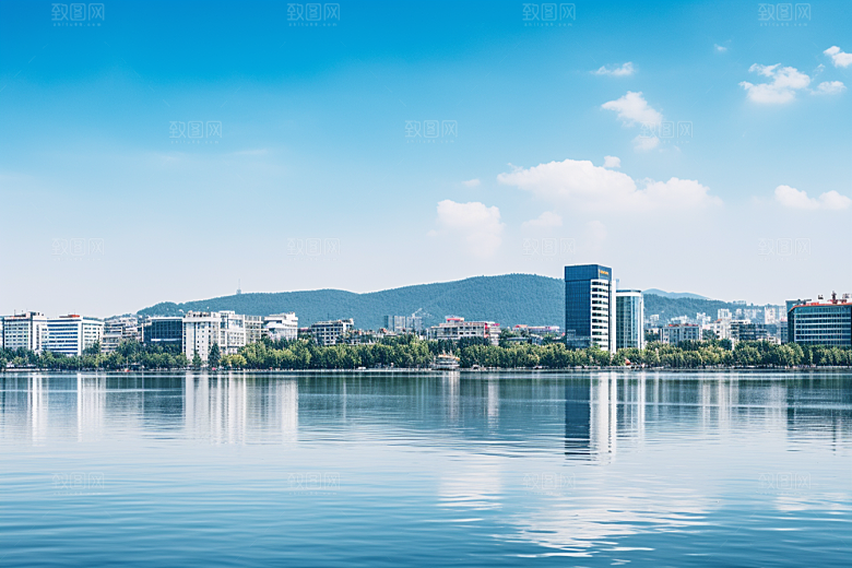 杭州城市风光地标高清摄影图