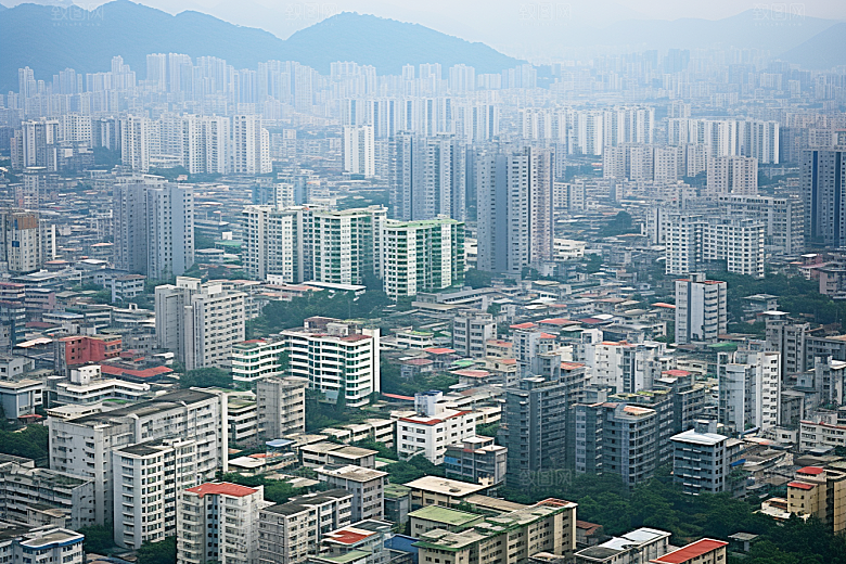 杭州城市风光国内游景点摄影图