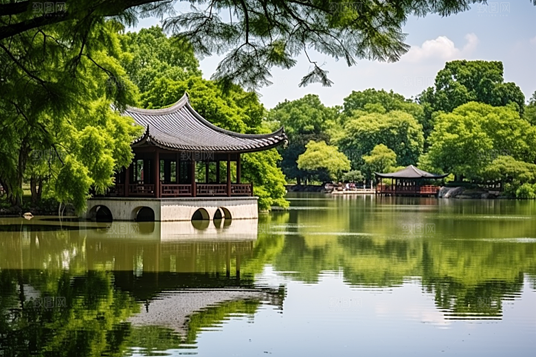 杭州城市风光高清地标摄影图