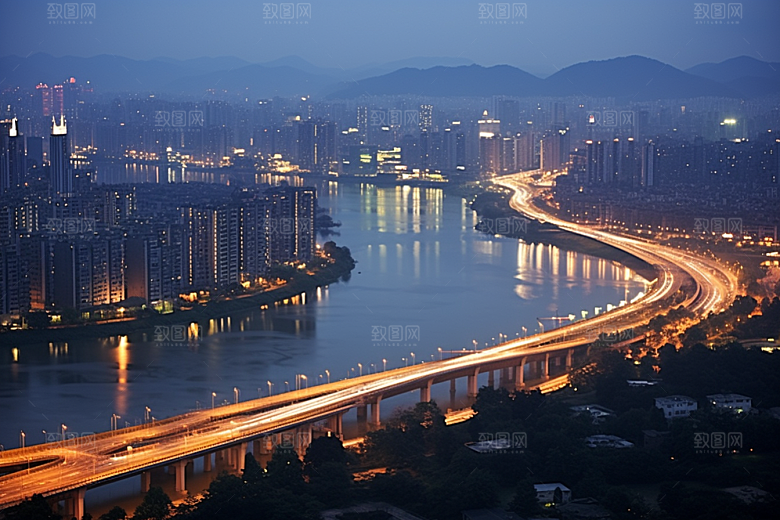 杭州城市风光高清地标摄影图