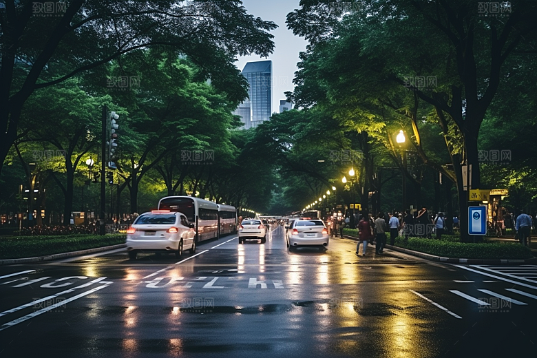 杭州城市风光景色江南摄影图