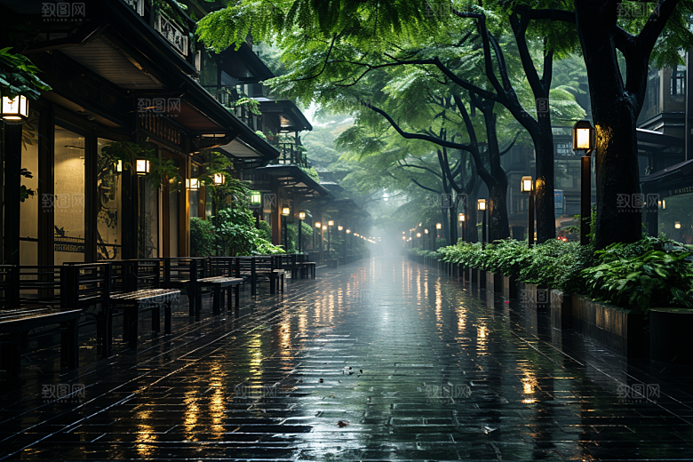 杭州城市风光旅行风景摄影图