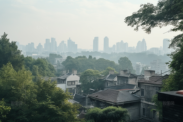 杭州城市风光景点风景摄影图