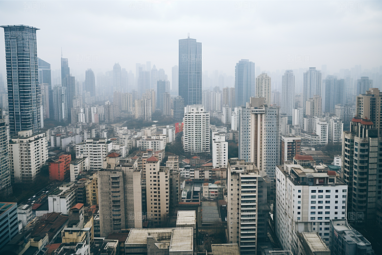 杭州城市风光都市国内游摄影图
