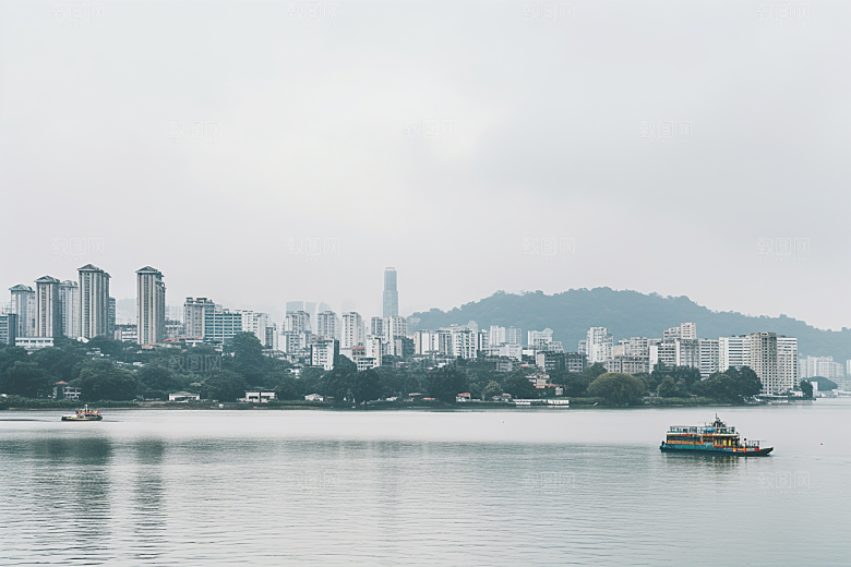 杭州城市风光风景南宋古都摄影图