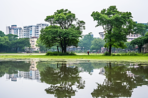 杭州城市风光旅游景色摄影图