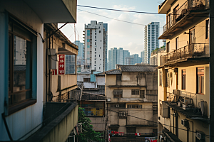 杭州城市风光旅行景色摄影图
