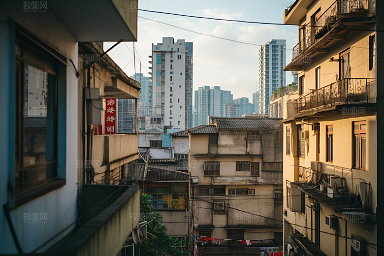 杭州城市风光旅行景色摄影图