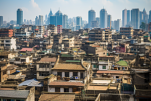 杭州城市风光江南景色摄影图