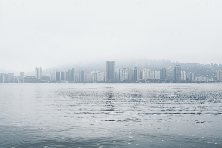 杭州城市风光景色地标摄影图