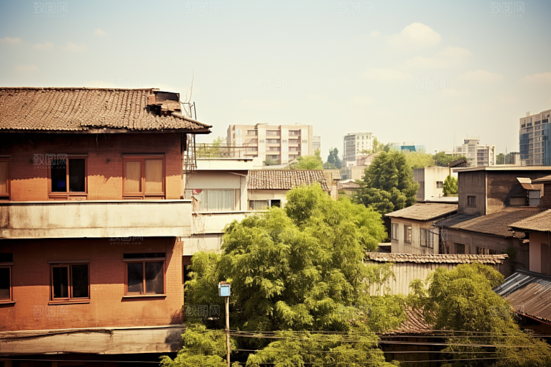 杭州城市风光景色江南摄影图
