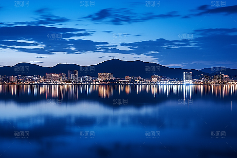 杭州城市风光景点旅行摄影图