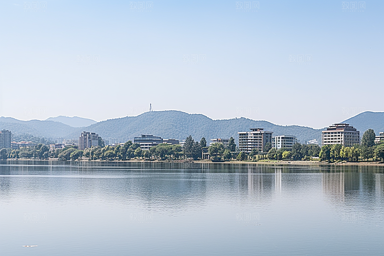 杭州城市风光景点南宋古都摄影图