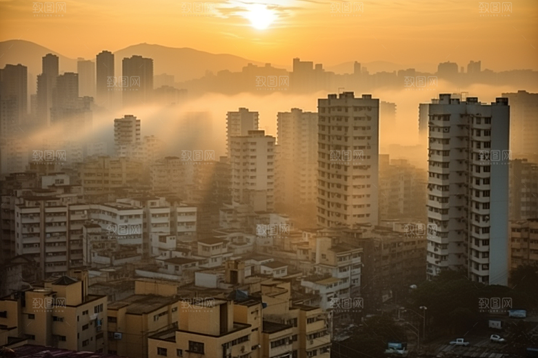 杭州城市风光地标旅游摄影图