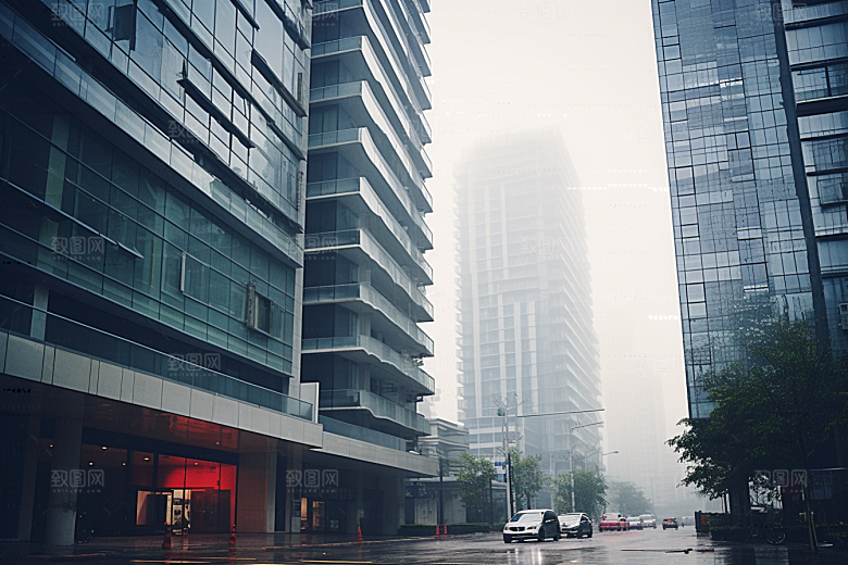 杭州城市风光景点地标摄影图