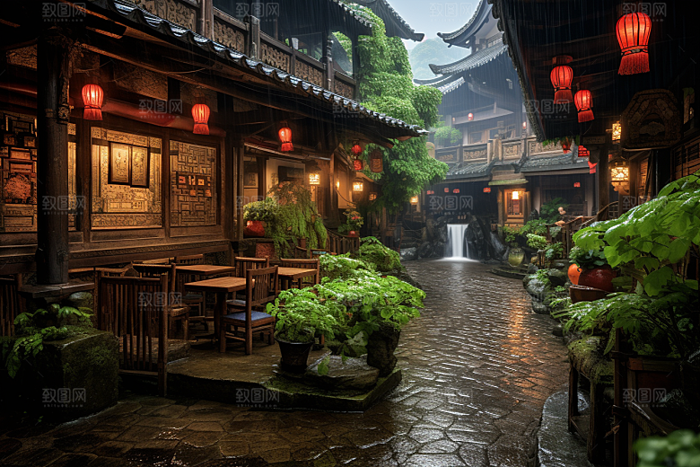 杭州城市风光国内游景点摄影图