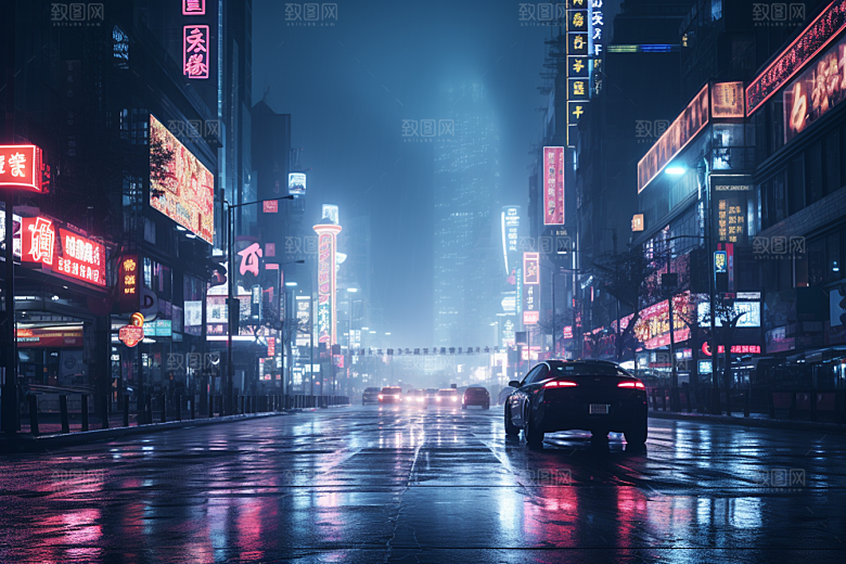 杭州城市风光地标南宋古都摄影图