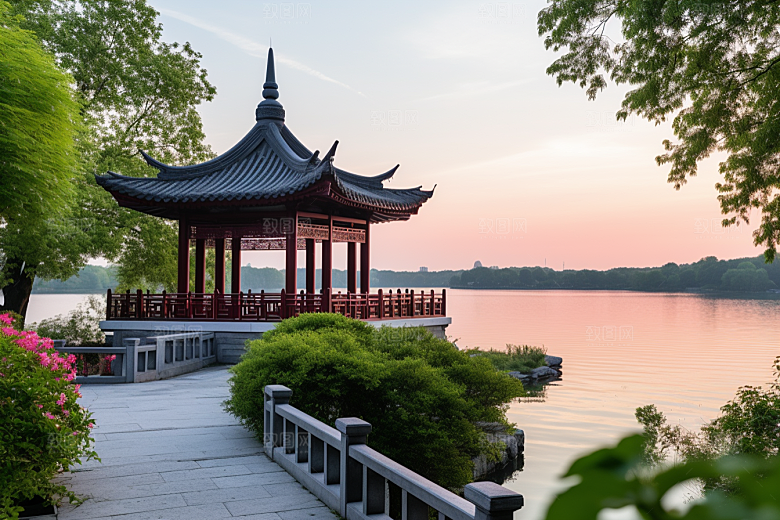 杭州城市风光都市国内游摄影图