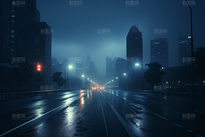 杭州城市风光景色地标摄影图