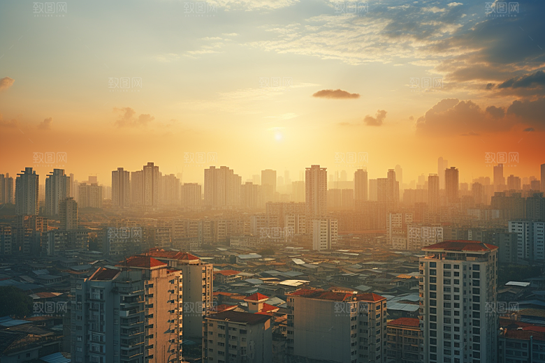 杭州城市风光南宋古都高清摄影图