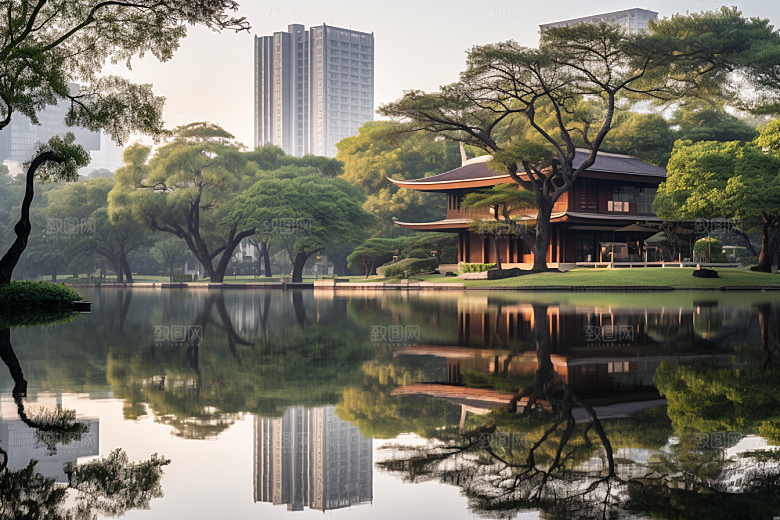 杭州城市风光景色南宋古都摄影图