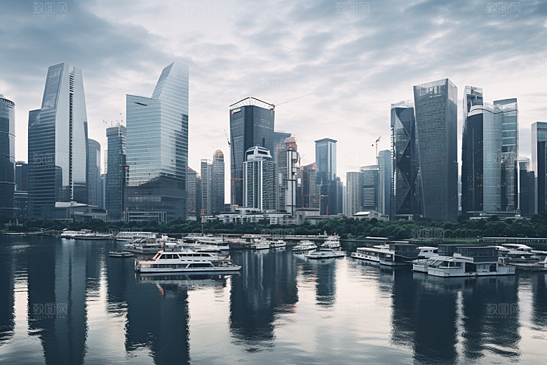 杭州城市风光风景旅行摄影图