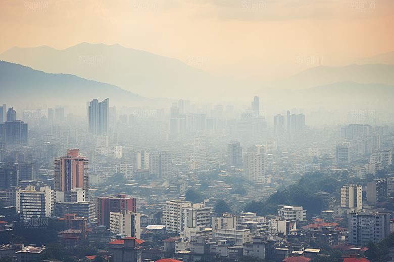 杭州城市风光地标风景摄影图