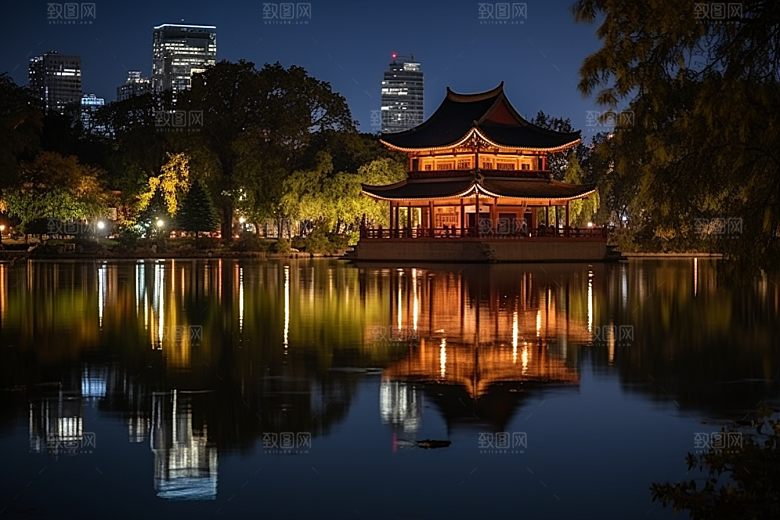 杭州城市风光风景旅游摄影图