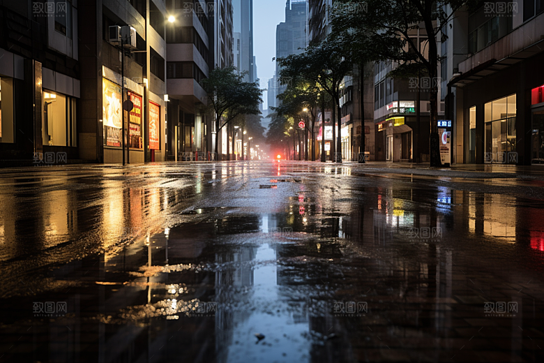 杭州城市风光都市景点摄影图