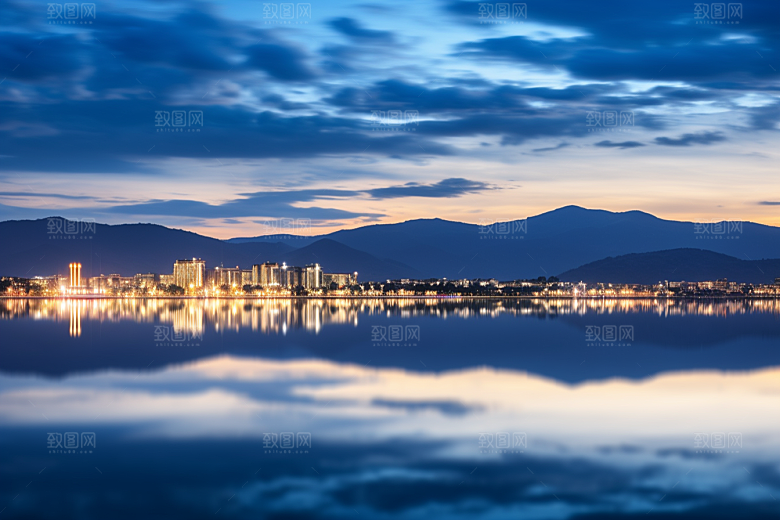 杭州城市风光南宋古都风景摄影图