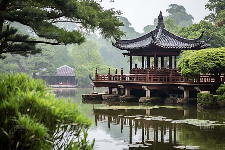杭州城市风光旅行江南摄影图