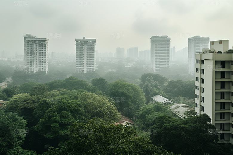 杭州城市风光江南旅游摄影图