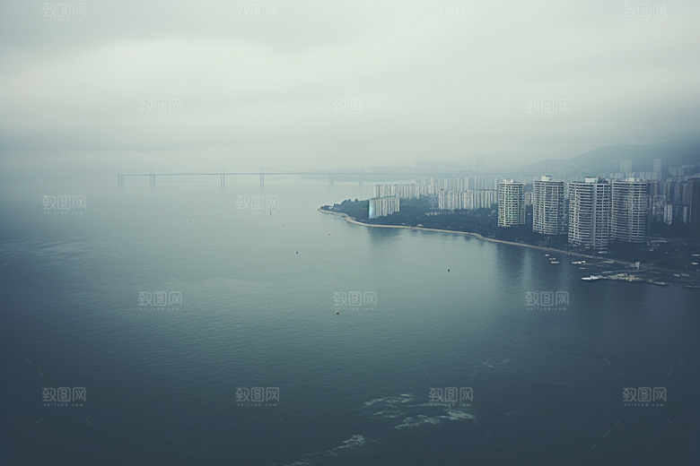 杭州城市风光景色旅游摄影图