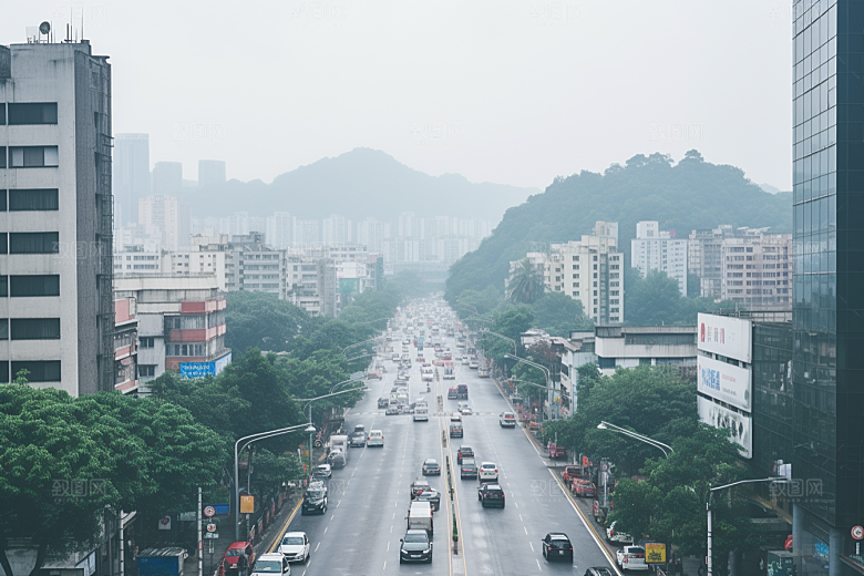 杭州城市风光旅游旅行摄影图
