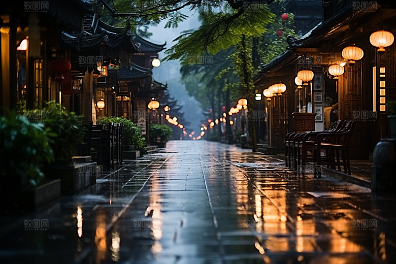 杭州城市风光景色旅游摄影图
