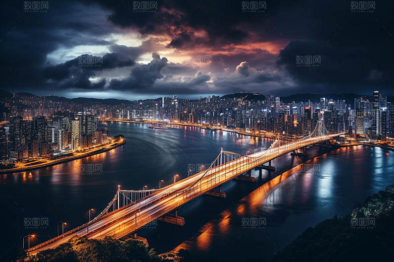 杭州城市风光江南南宋古都摄影图