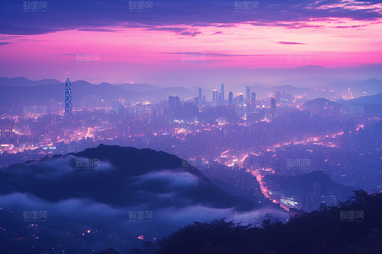 杭州城市风光南宋古都江南摄影图