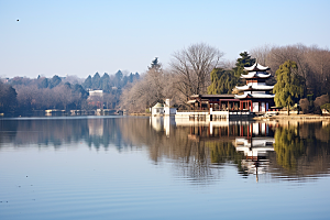 杭州城市风光景色旅游摄影图