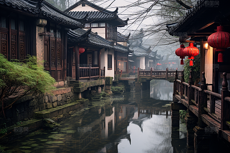 杭州城市风光高清风景摄影图