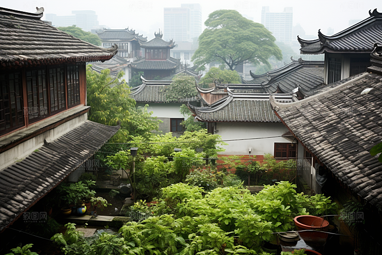 杭州城市风光旅游江南摄影图