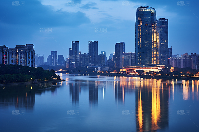 杭州城市风光国内游旅游摄影图