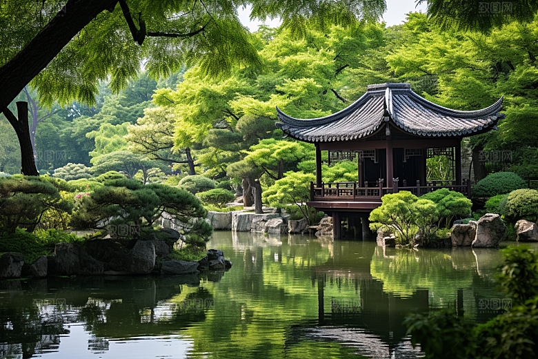 杭州城市风光都市景色摄影图