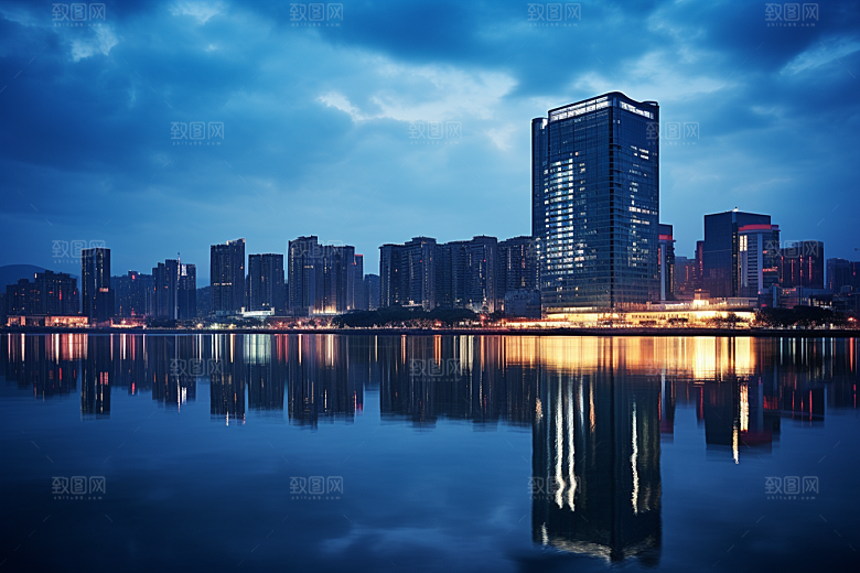 杭州城市风光景点旅游摄影图